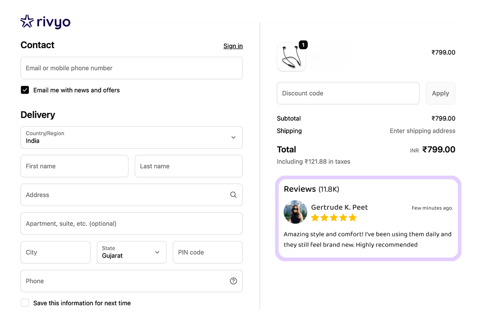 Checkout with Confidence