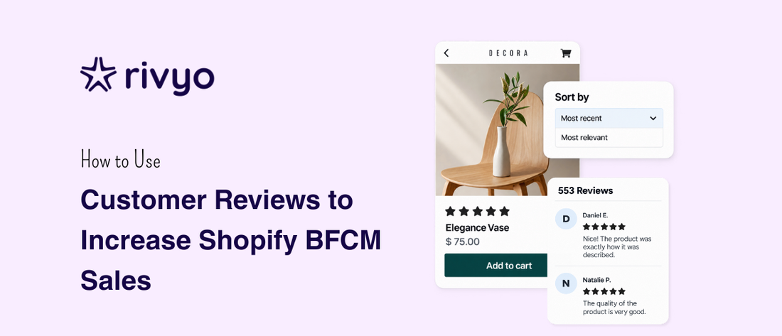 How to use Customer Reviews to Increase Shopify BFCM Sales
